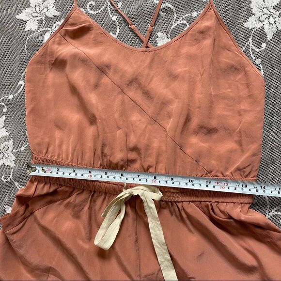 Aritzia Wilfred 100% Silk Peri Romper Size Small - Picture 6 of 11